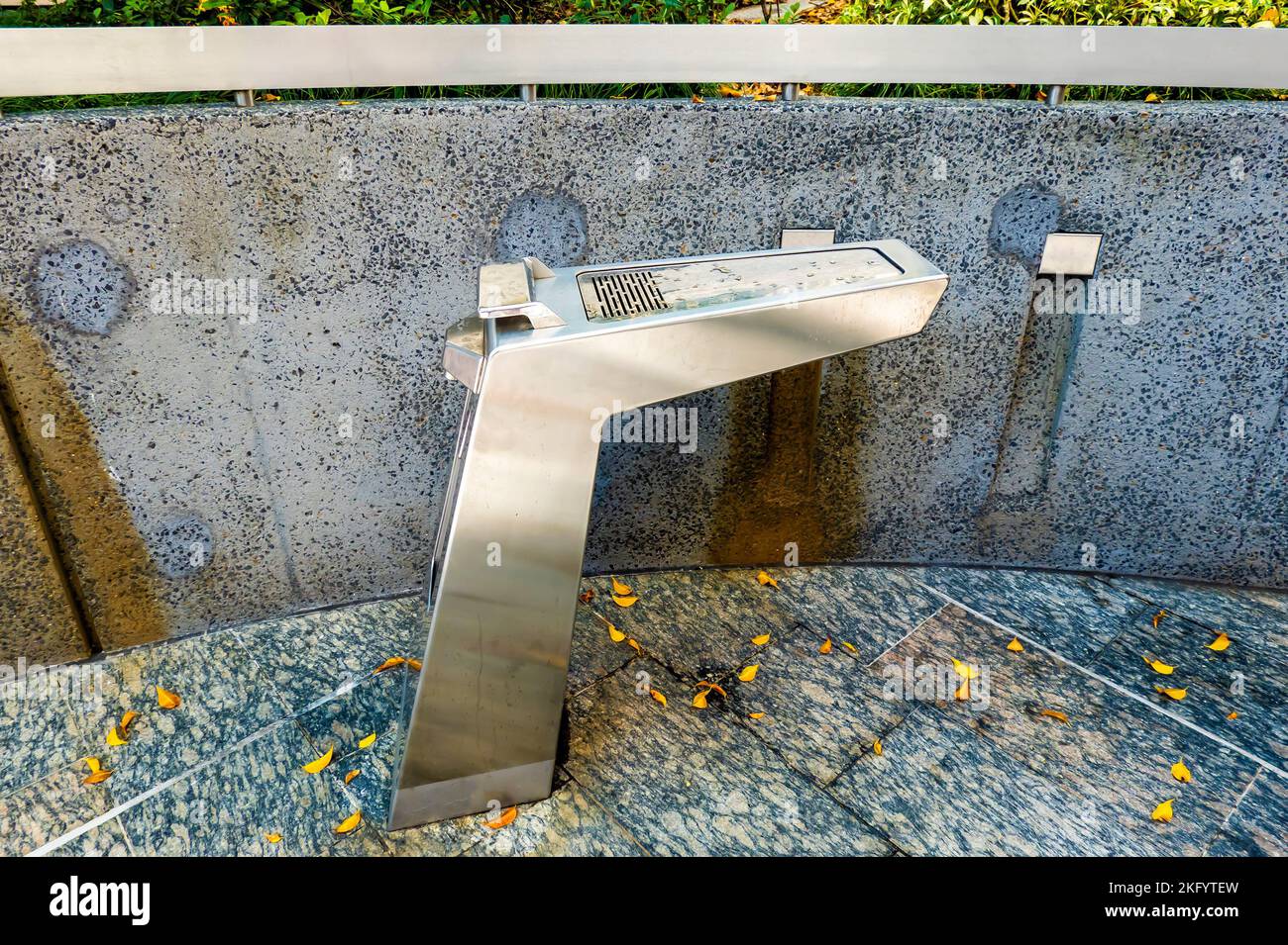 A drinking fountain in Brisbane city mall, Queensland, Australia Stock
