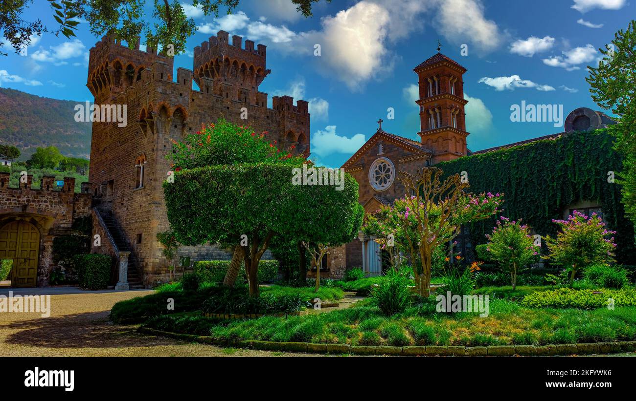 The Lancellotti Castle in Lauro, Italy Stock Photo Alamy