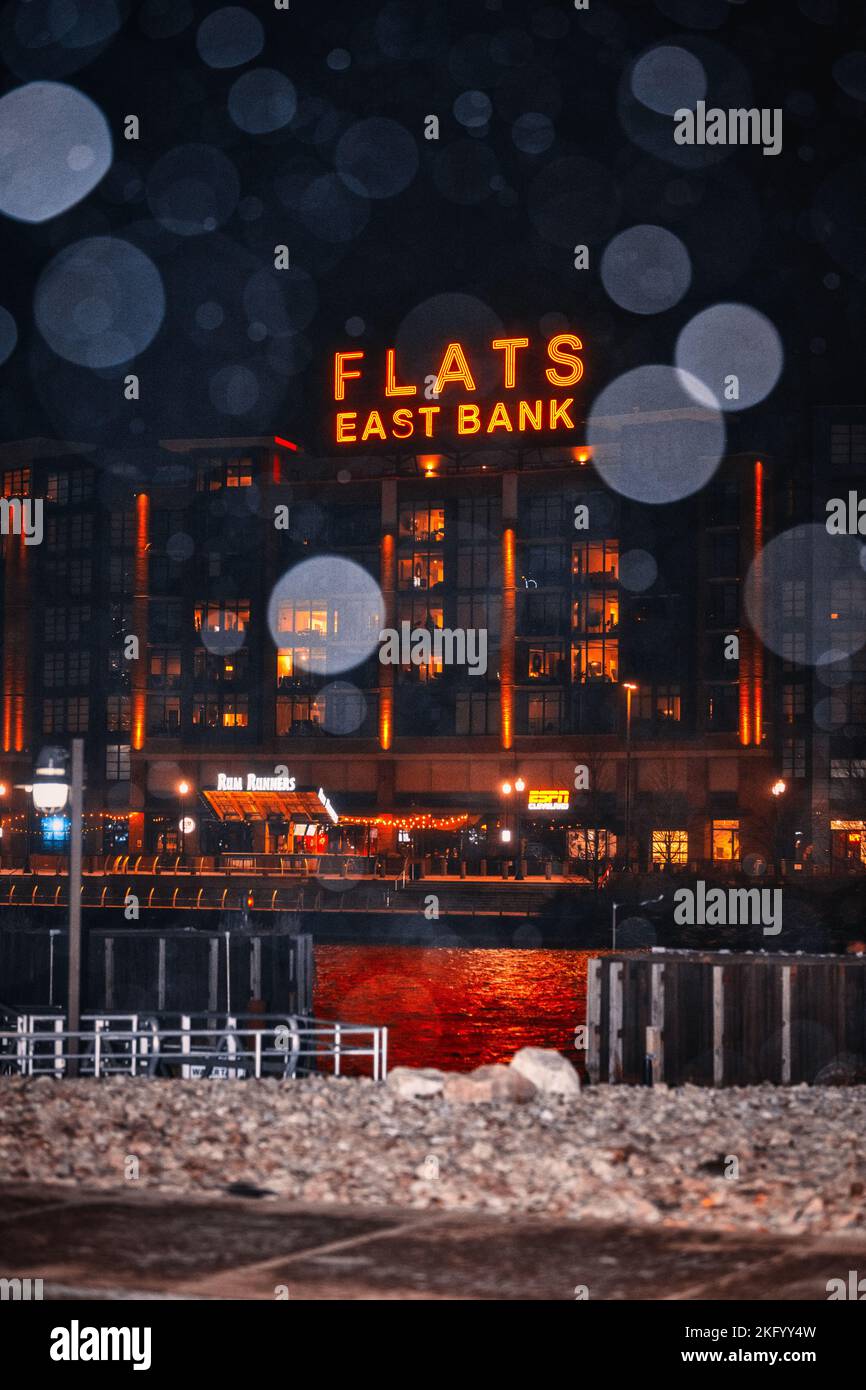 The flats in cleveland ohio stock photo alamy