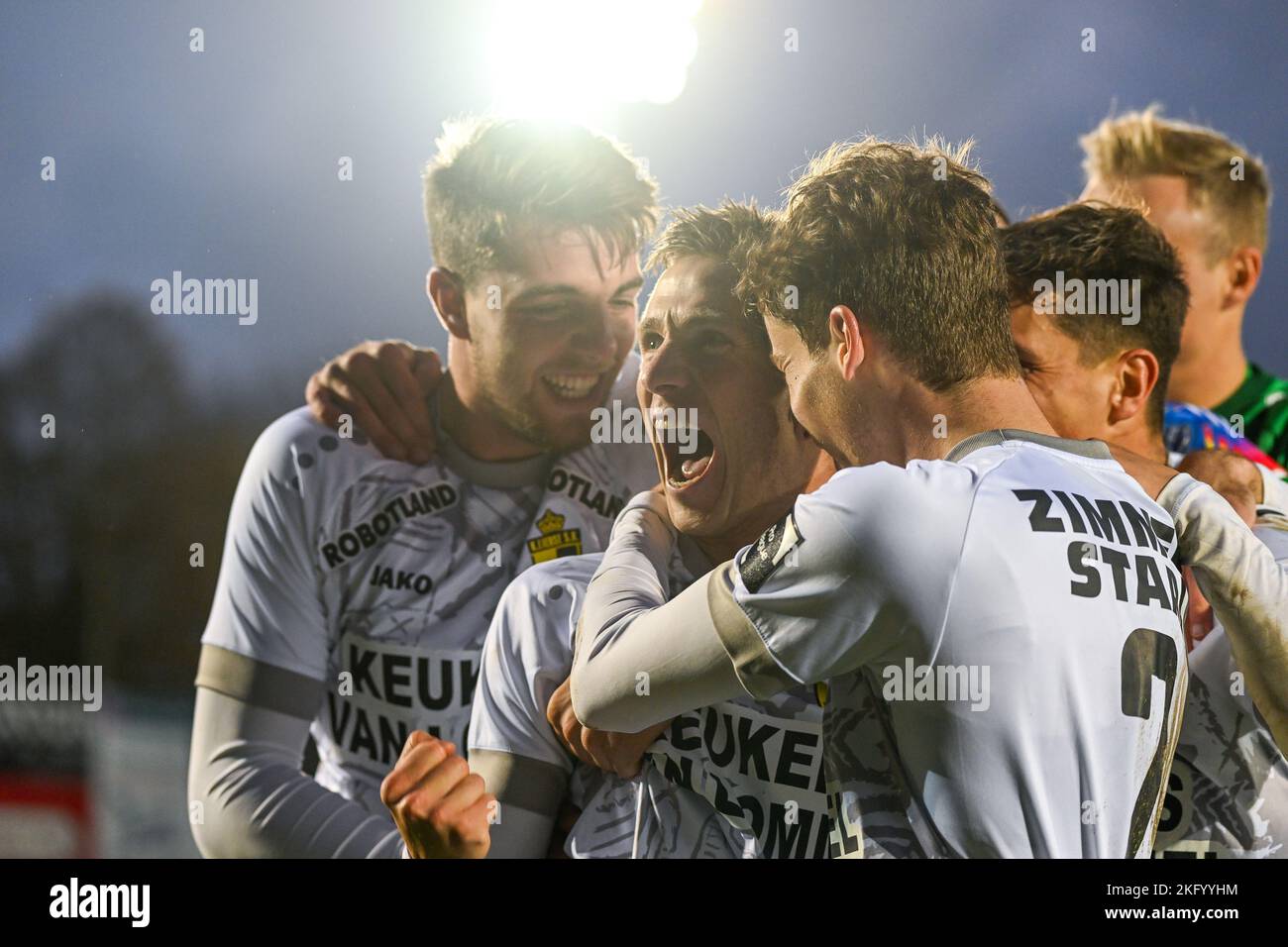 deinze-belgium-20th-nov-2022-nils-schouterden-of-lierse-scores-1-1