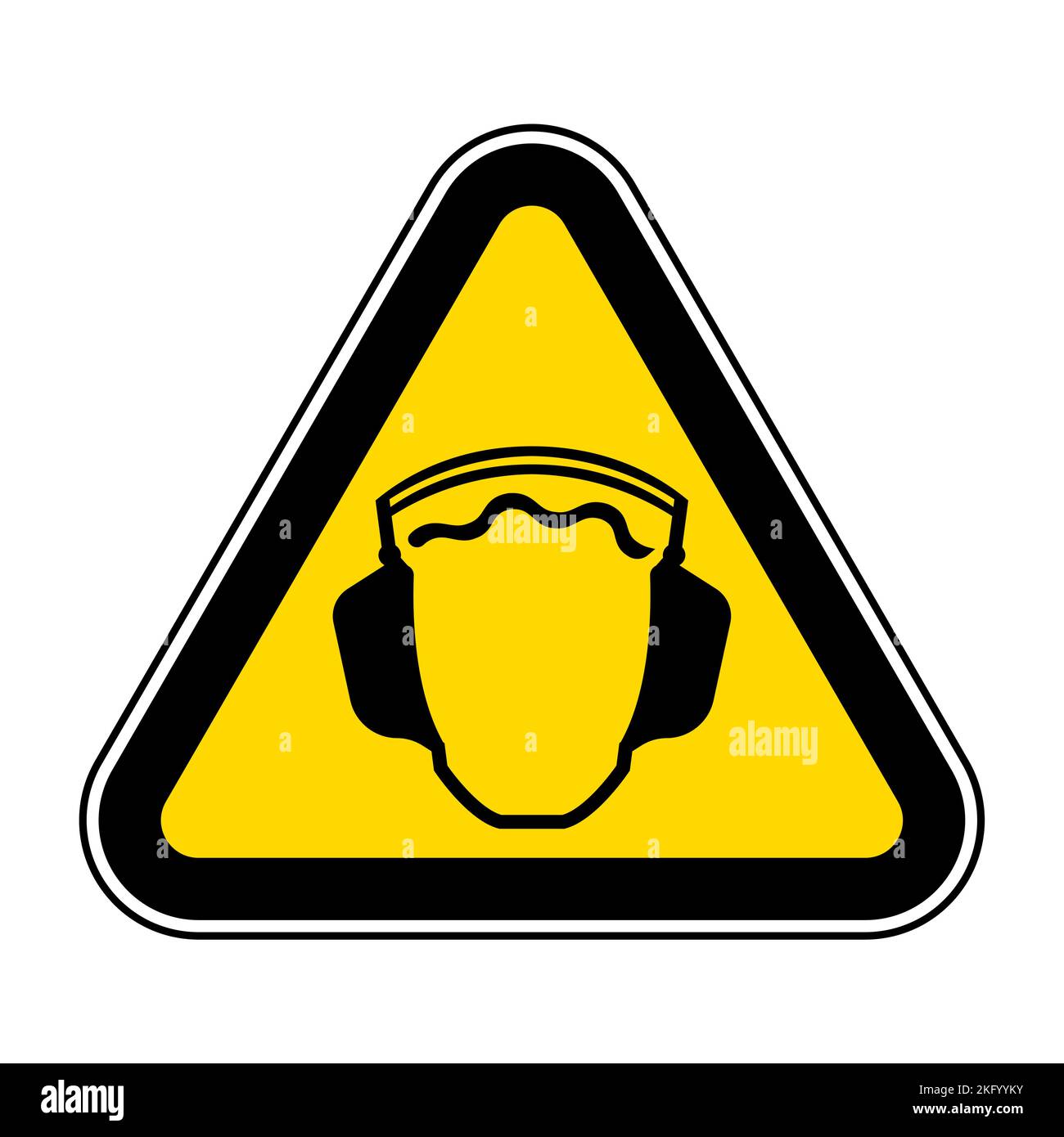 Hearing Protection Symbol Floor Sign Stock Vector Image & Art Alamy