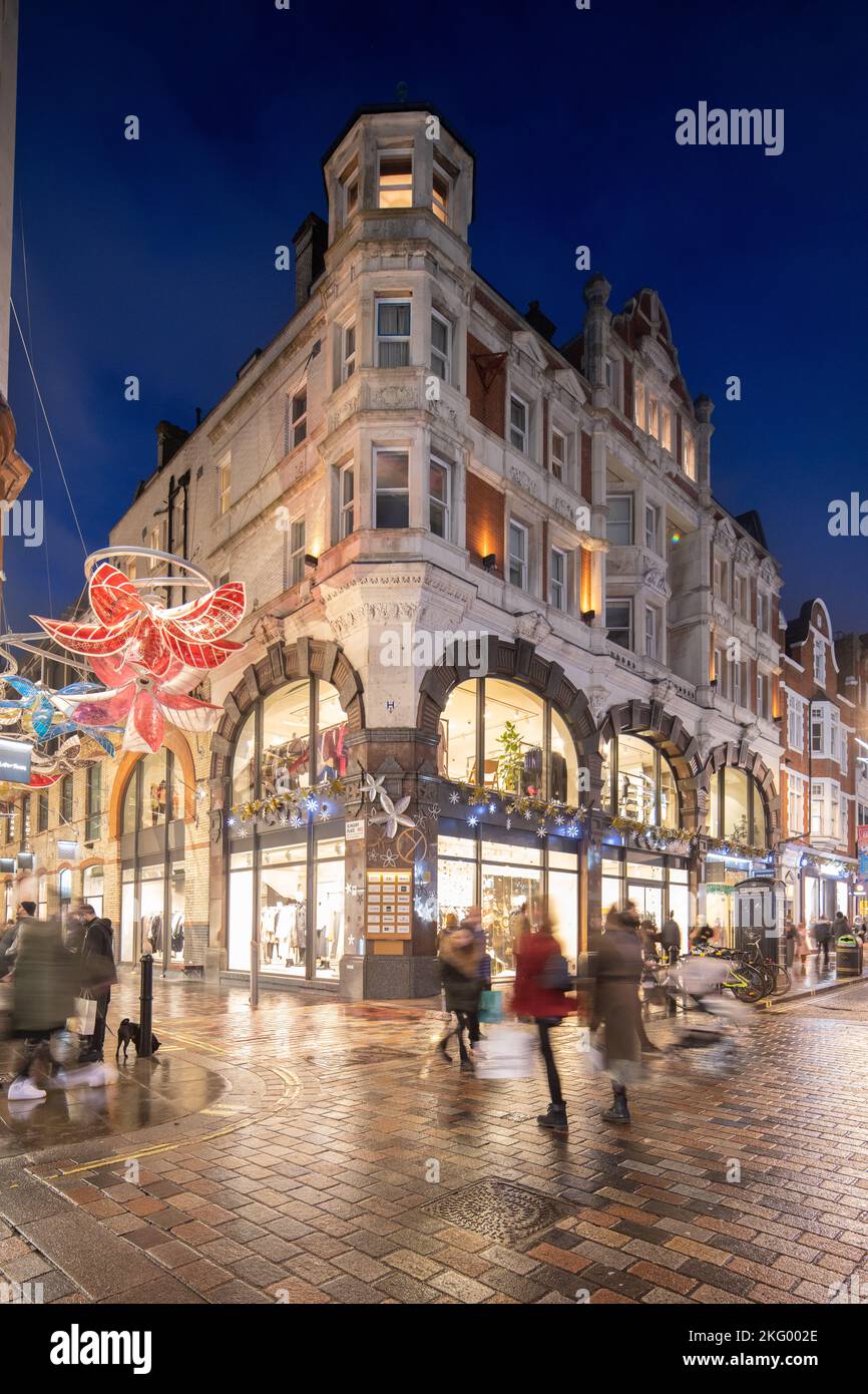 Covent Garden Christmas lights, London Stock Photo Alamy