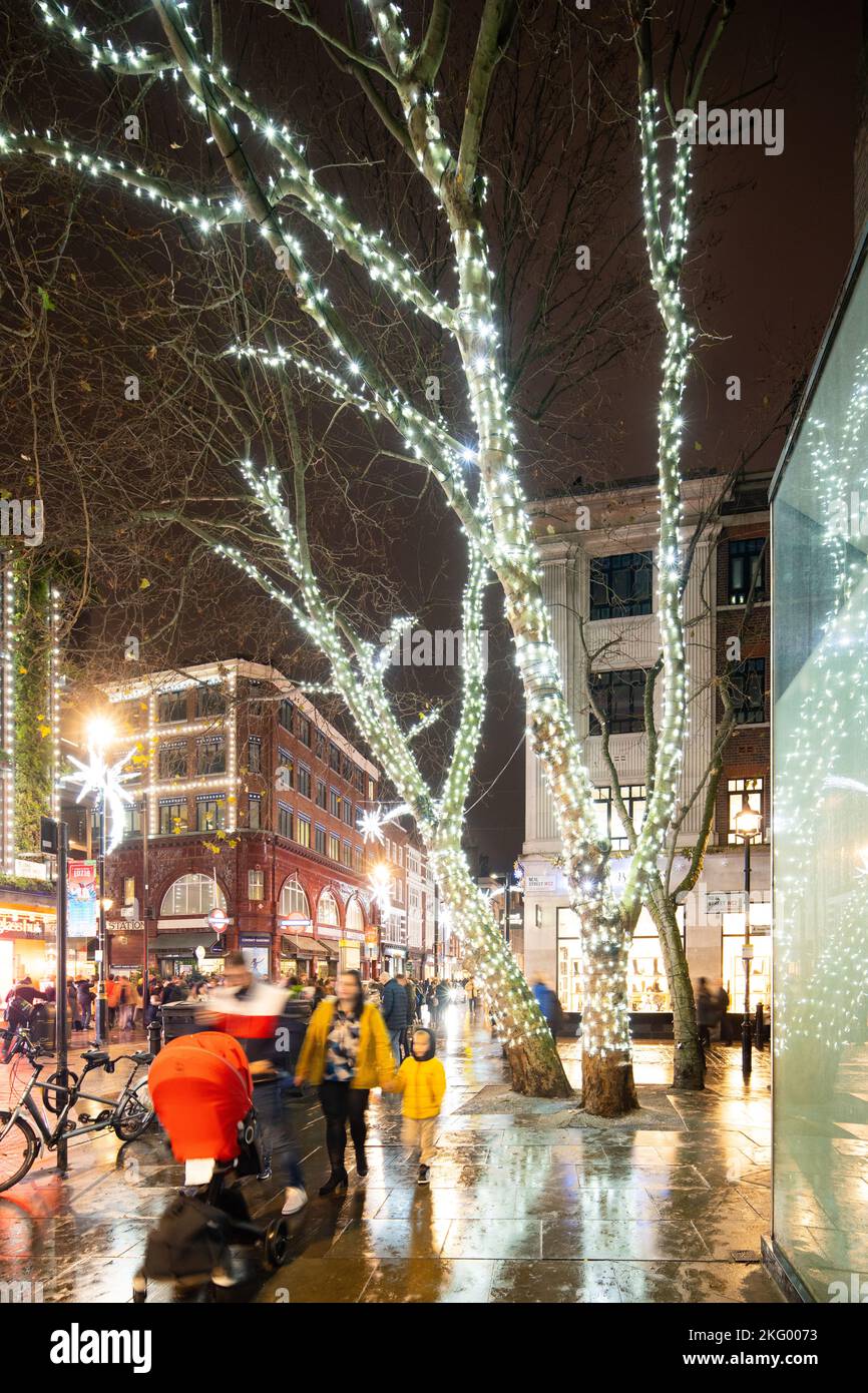 Covent Garden Christmas lights, London Stock Photo Alamy