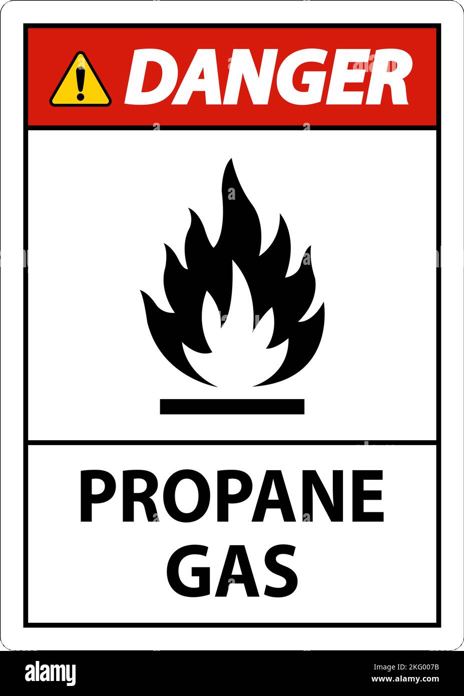 Symbol Propane Danger Label, Propane Gas Sign Stock Vector Image & Art