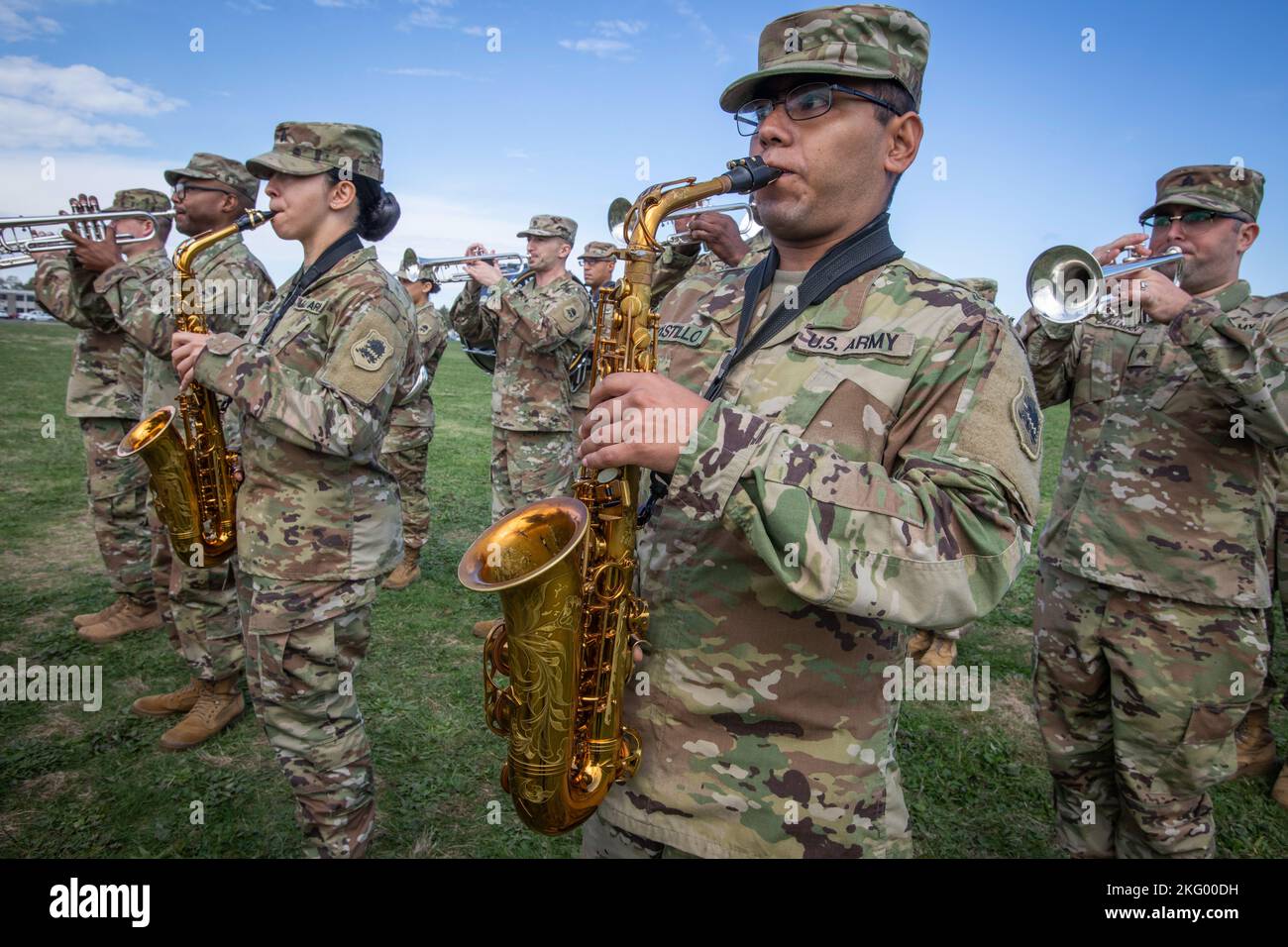 U.S. Army Soldiers with the 63rd Army Band, New Jersey Army National