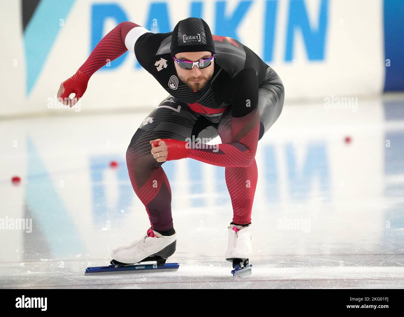 Laurent Dubreuil (CAN) on the 500m men during ISU World Cup Speedskating on  November 19, 2022 at Thialf Stadion in Heerenveen, Netherlands Photo by  SCS/Soenar Chamid/AFLO (HOLLAND OUT Stock Photo - Alamy