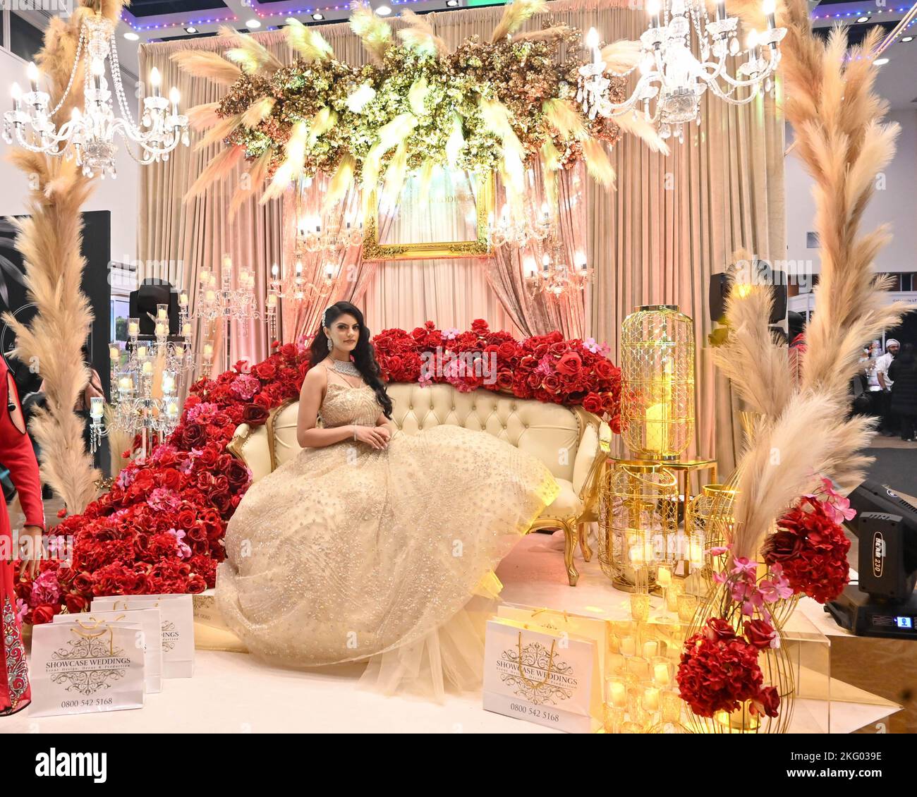 London, UK. 20th Nov, 2022. Stalls exhibitation at India Fashion Week