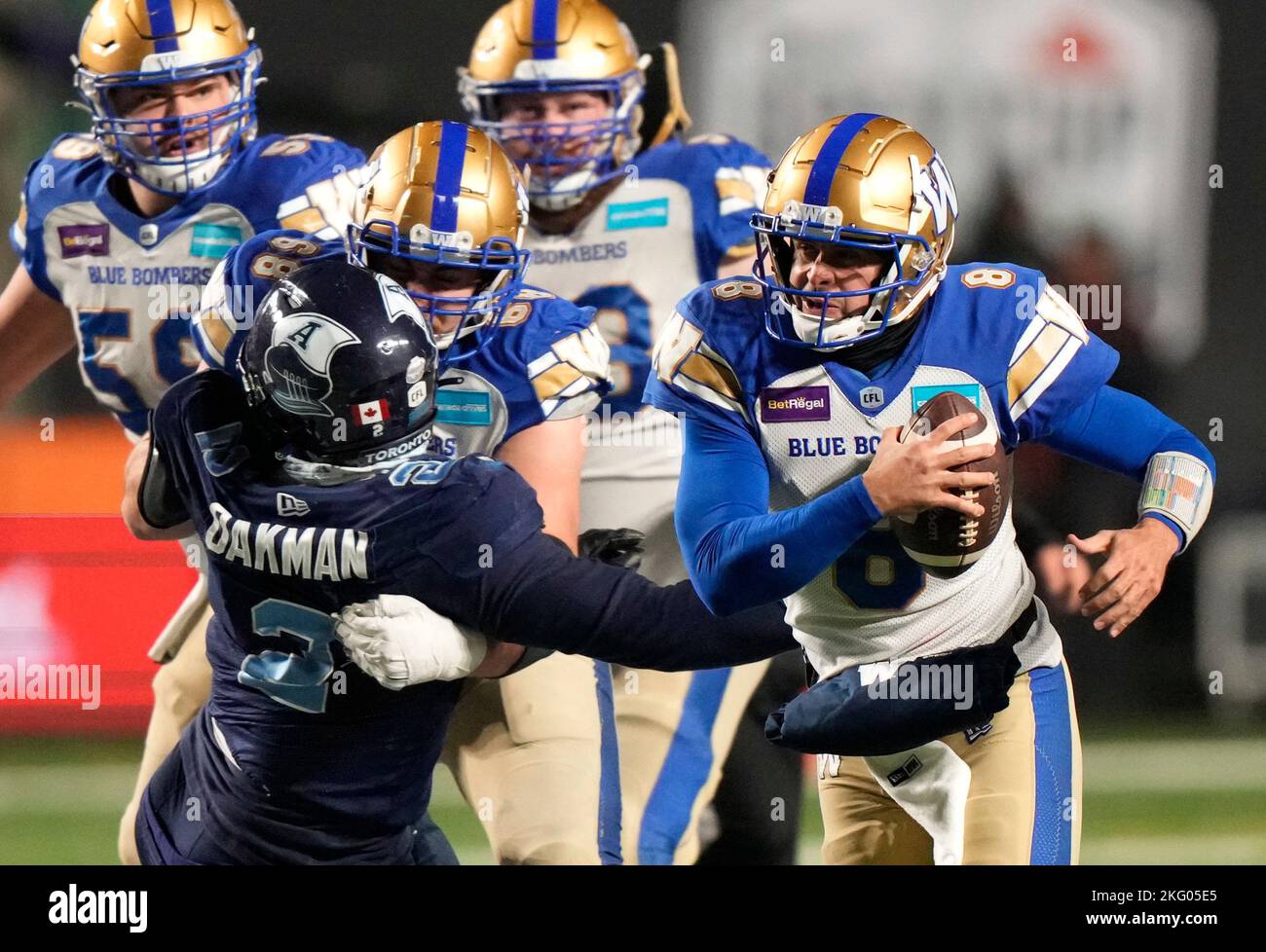 November 20, 2022, Regina, SK, Canada Winnipeg Blue Bombers