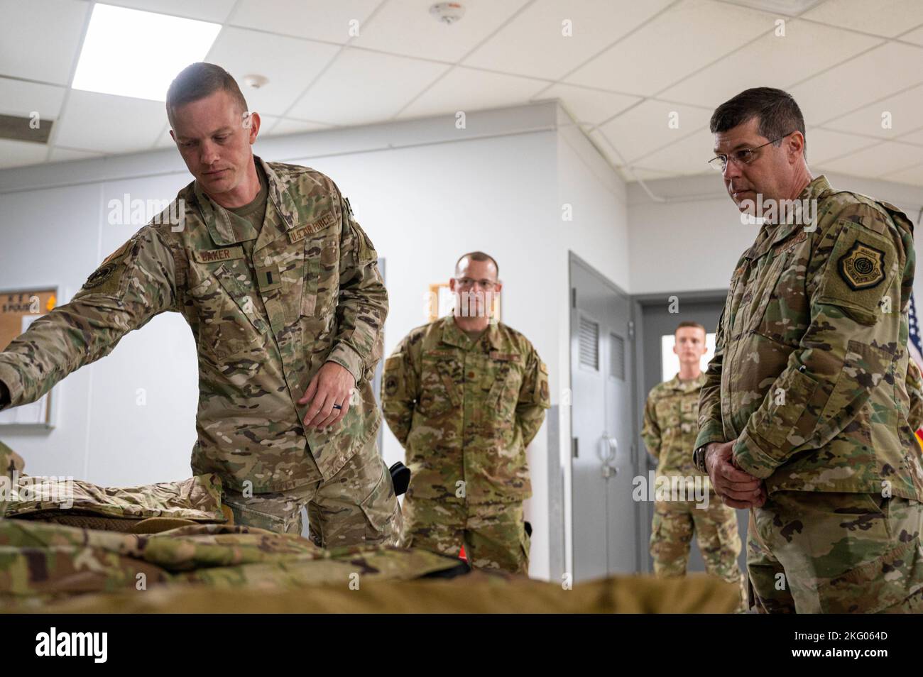 Maj. Gen. Andrew Gebara, right, 8th Air Force and JointGlobal Strike Operations Center