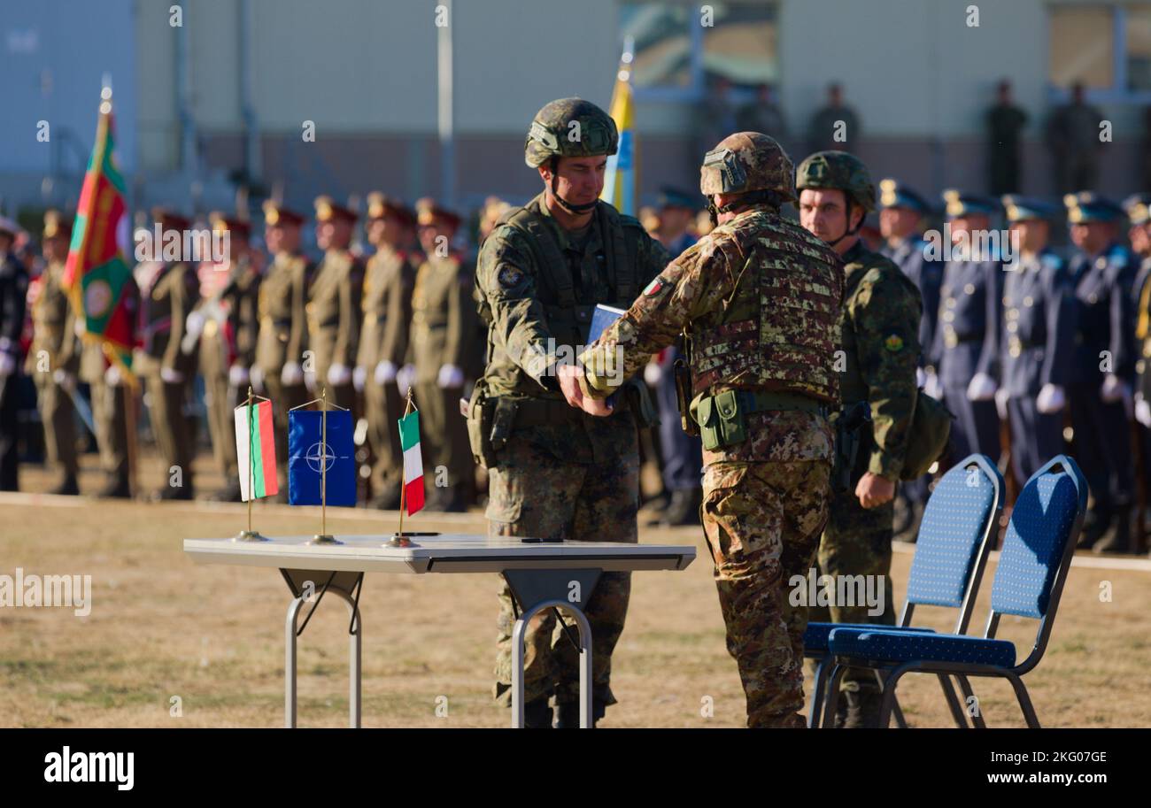 Bulgarian Land Forces Lt. Col. Velin Kehayov, former commander of NATO ...