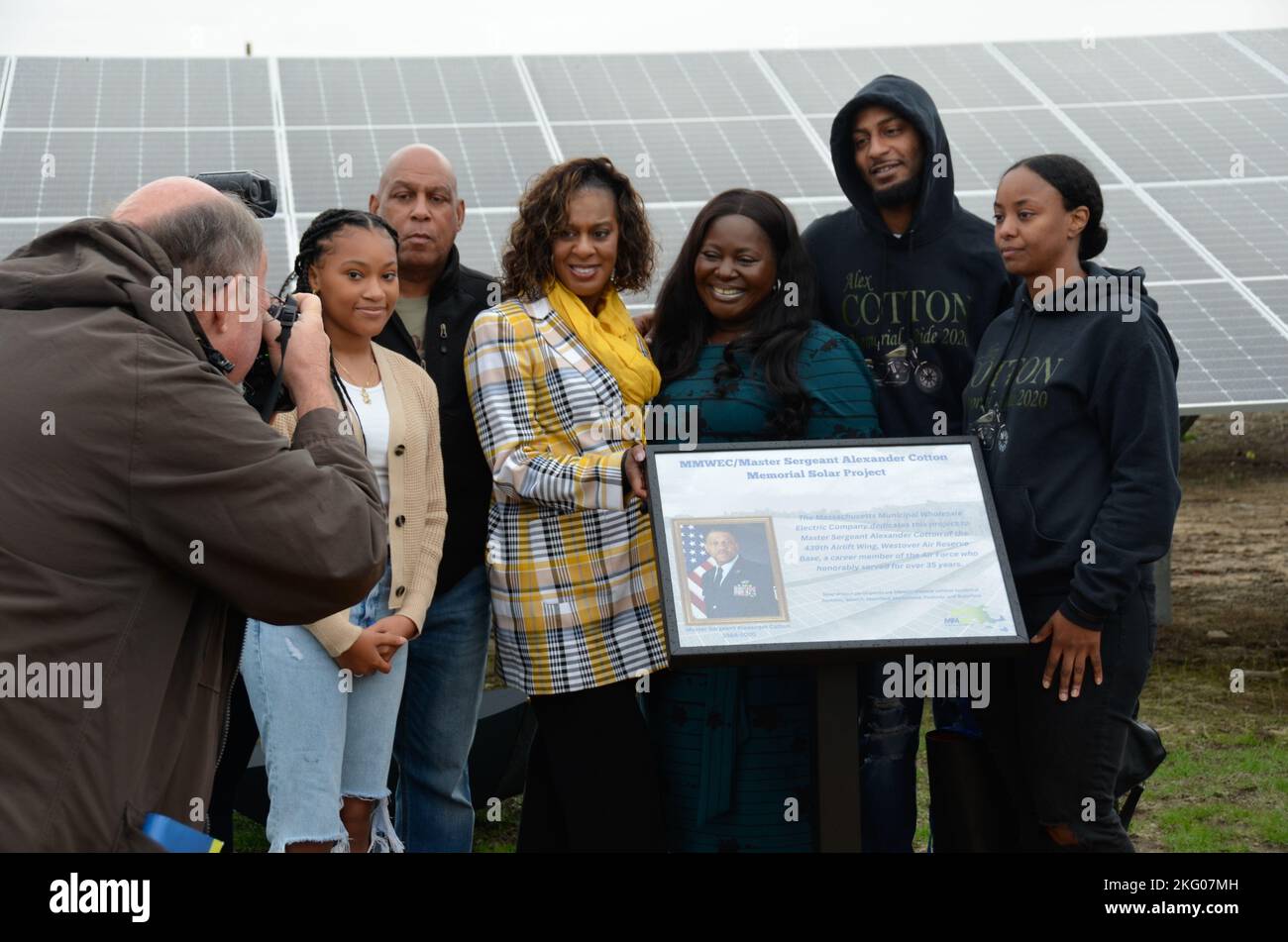 A shining dedication for a shining Westover Airman Family and friends