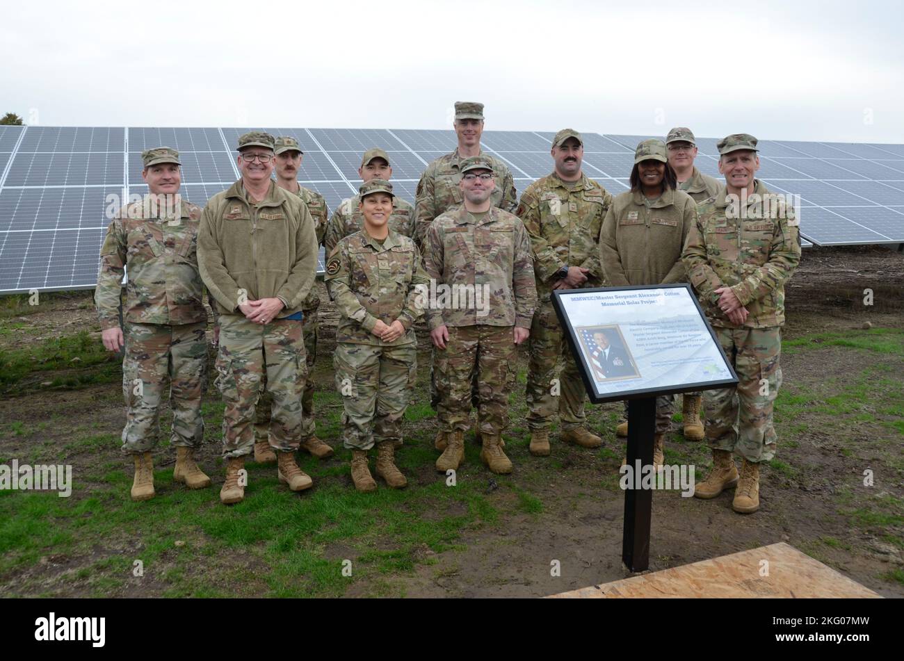 A shining dedication for a shining Westover Airman Family and friends