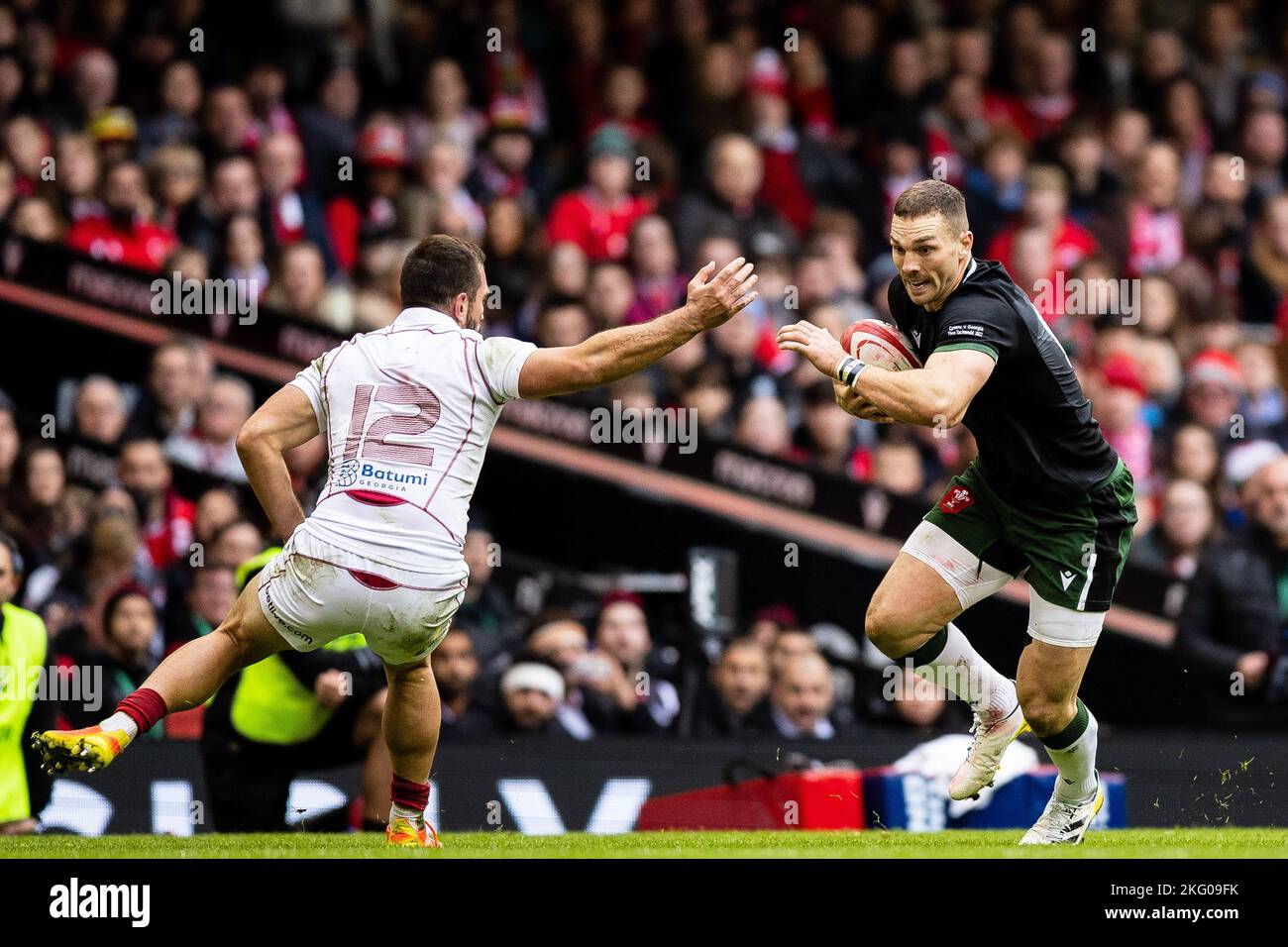 George North of Wales during the 2022 Autumn Nations Series, rugby ...