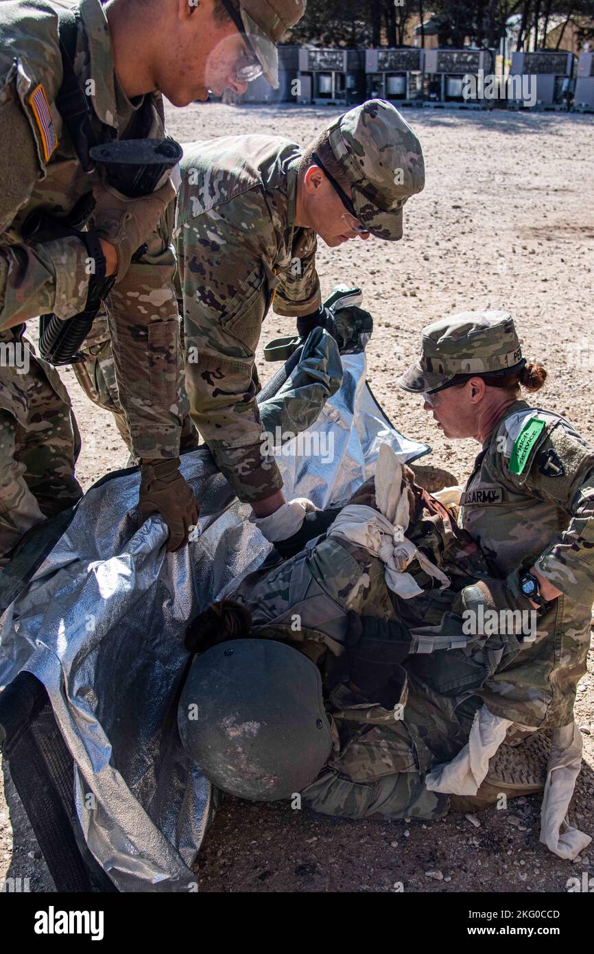 Soldiers participating in the Combat Medic Specialist Training Program