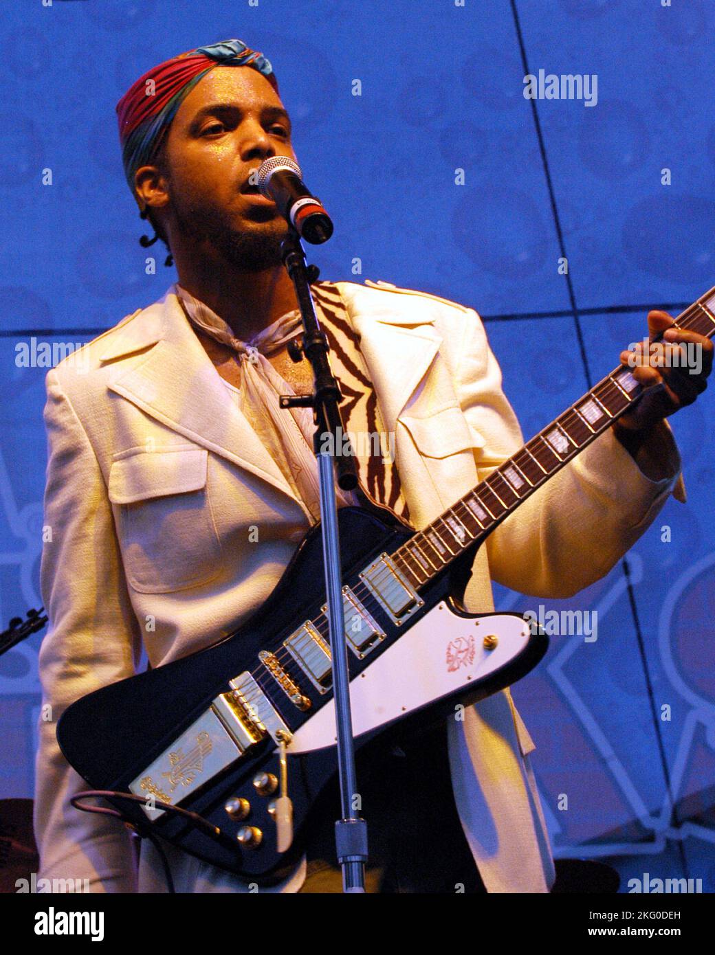 Van Hunt performs during the On The Bricks concert series at Centennial ...