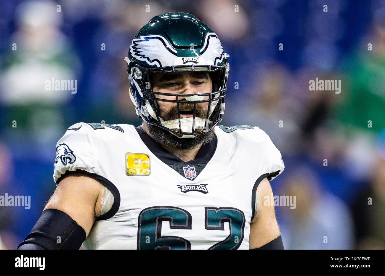 Download Jason Kelce in action during a game Wallpaper  Wallpaperscom