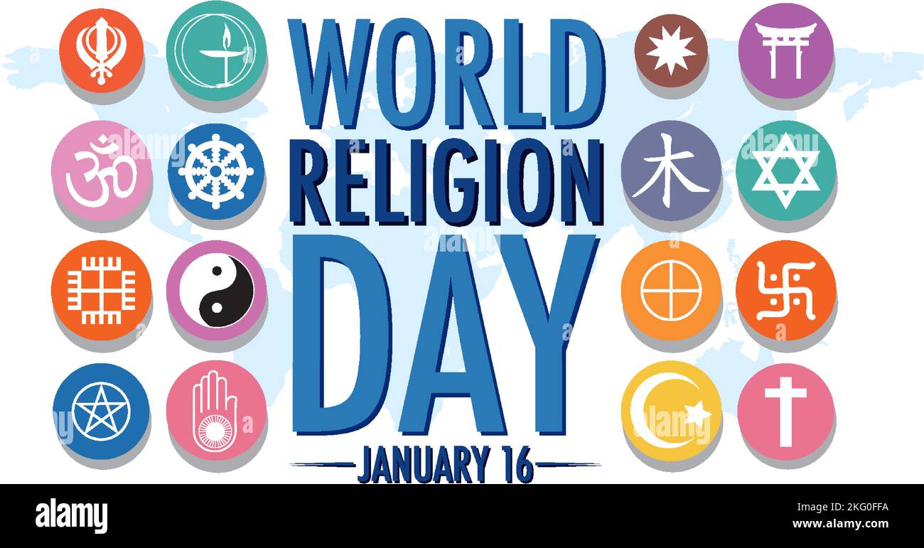 World Religion Day Banner Design illustration Stock Vector Image & Art