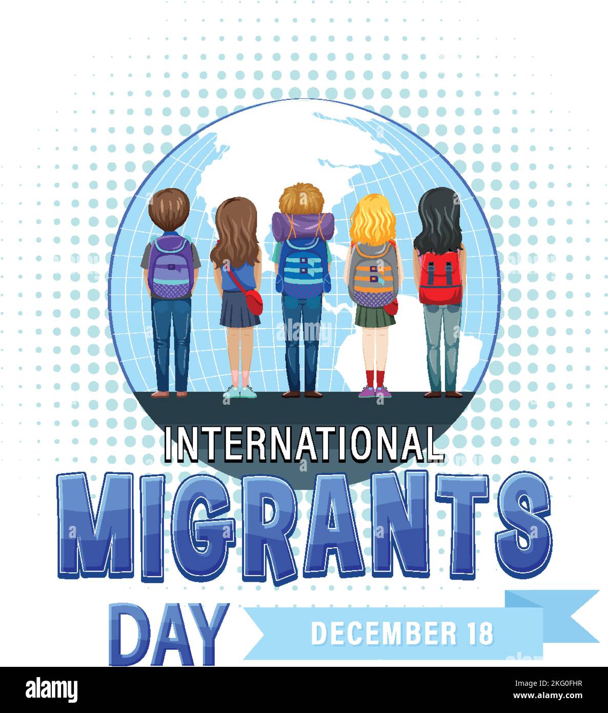 International Migrants Day Banner Design illustration Stock Vector ...