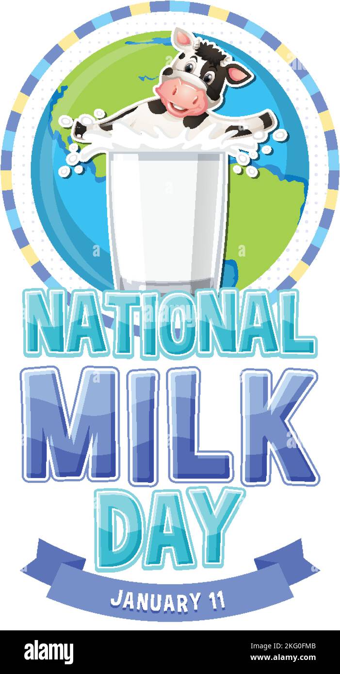 National Milk Day Banner Design illustration Stock Vector Image & Art