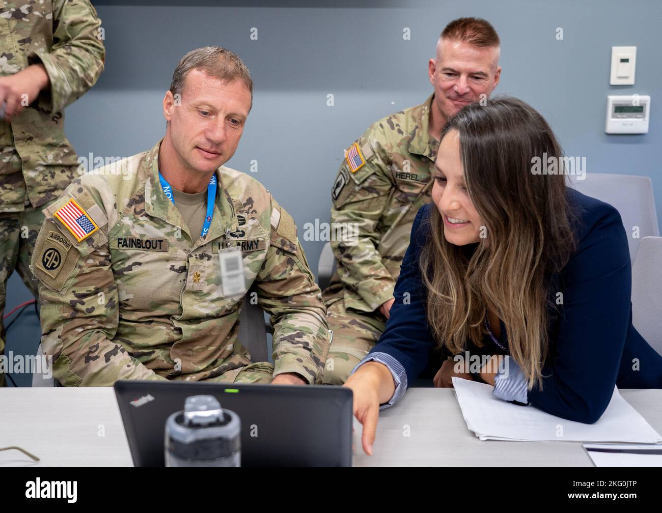 Military and civilian students attend the cfe dm humanitarian
