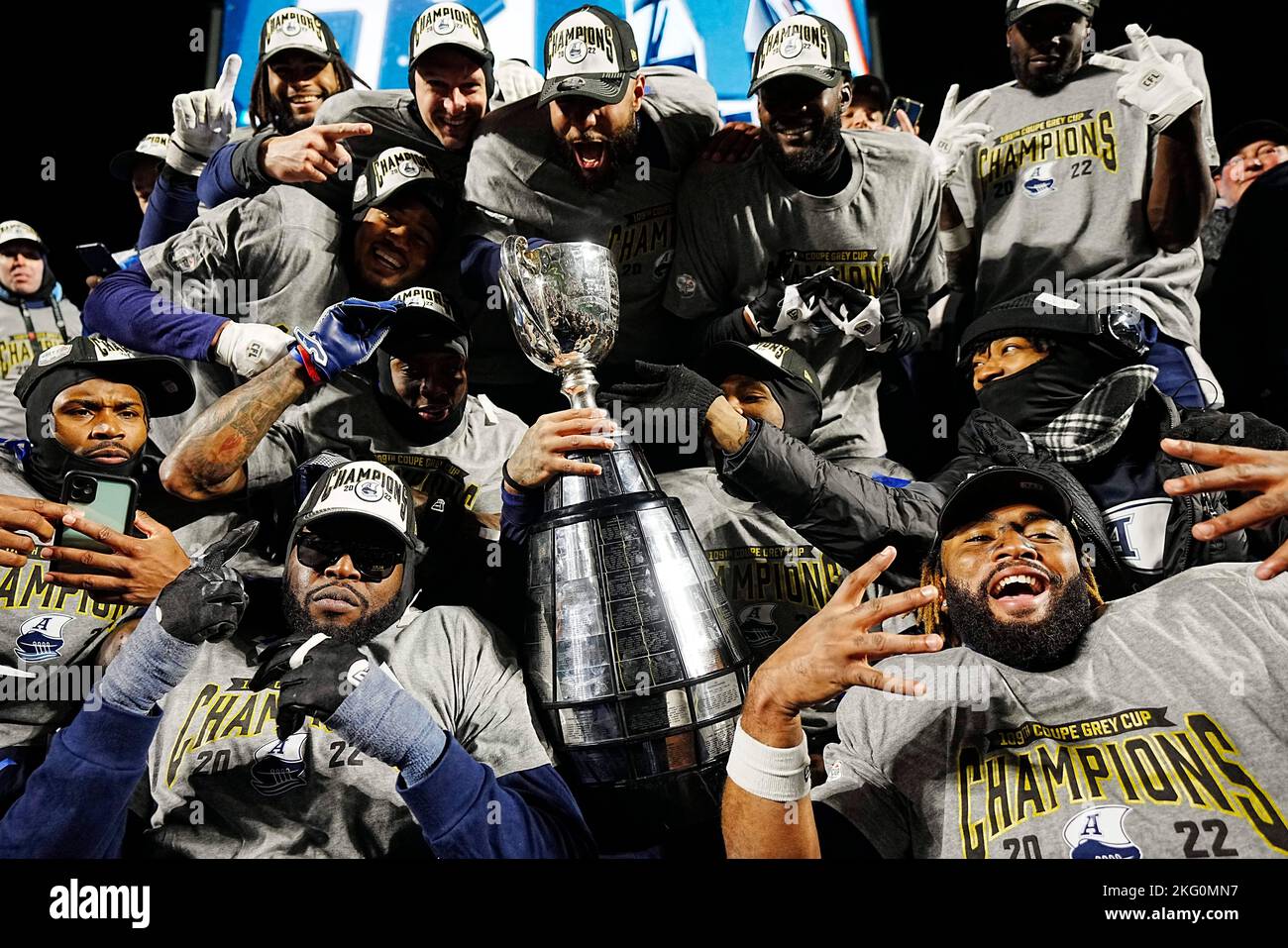 November 20, 2022, Regina, SK, Canada Members of the Toronto Argonauts