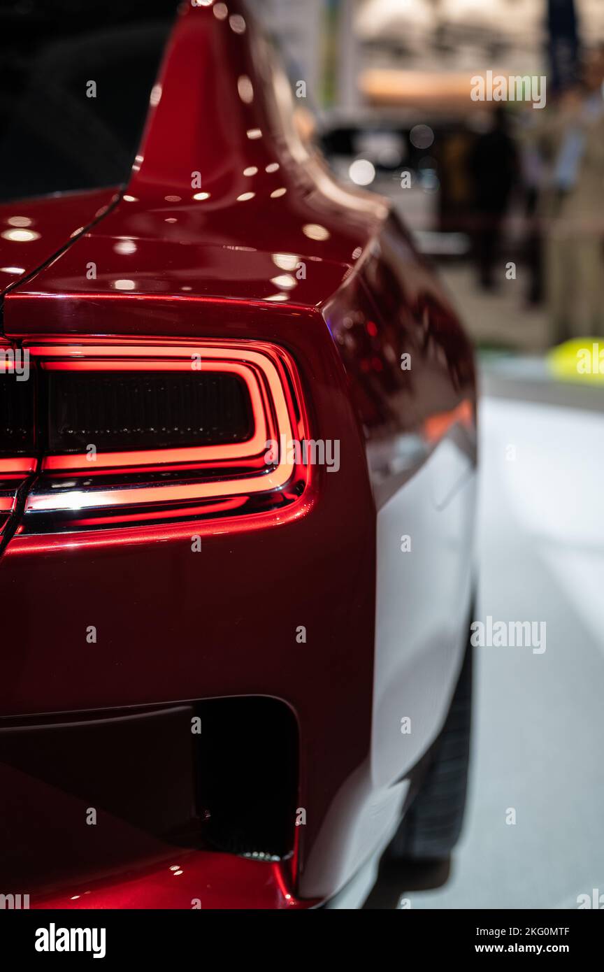 Los Angeles USA November 17, 2022 AllElectric Dodge Challenger
