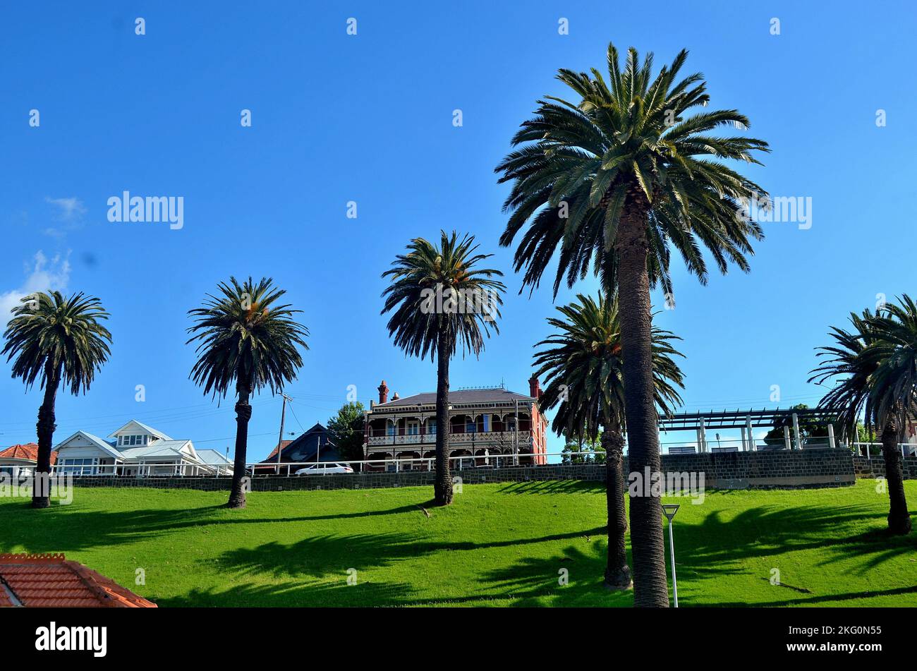 Eastern Beach foreshore in Geelong Victoria Australia Stock Photo Alamy