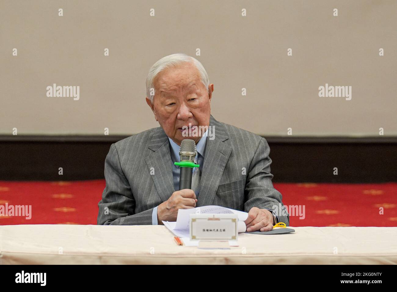 Taipei, Taiwan. 21st Nov, 2022. Morris Chang, Founder and former CEO of