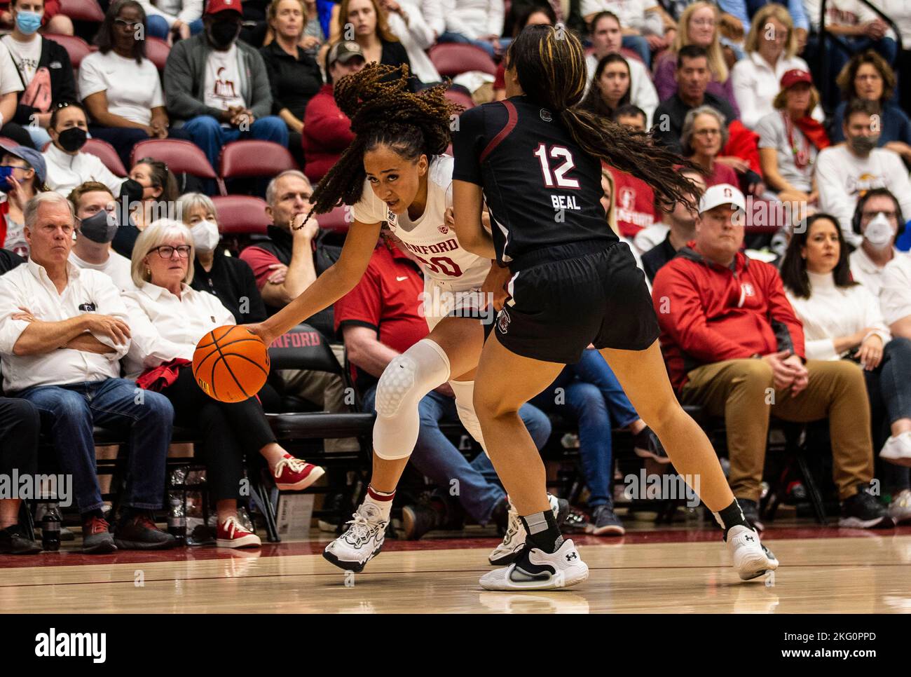 Maples Pavilion Stanford, CA. 20th Nov, 2022. CA, U.S.A. Stanford guard