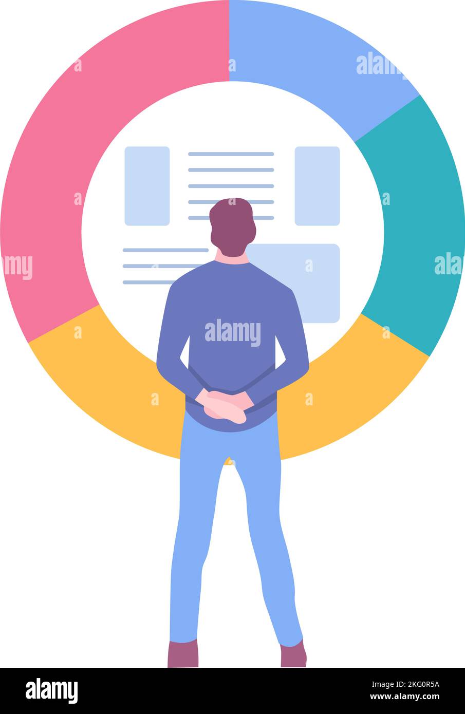 Data analytics vector business analysis flat icon Stock Vector Image ...