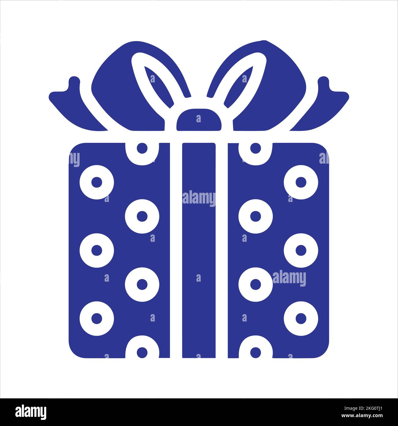 Gift box icon template black color editable. Gift box icon symbol Flat vector illustration for graphic and web design. Stock Vector