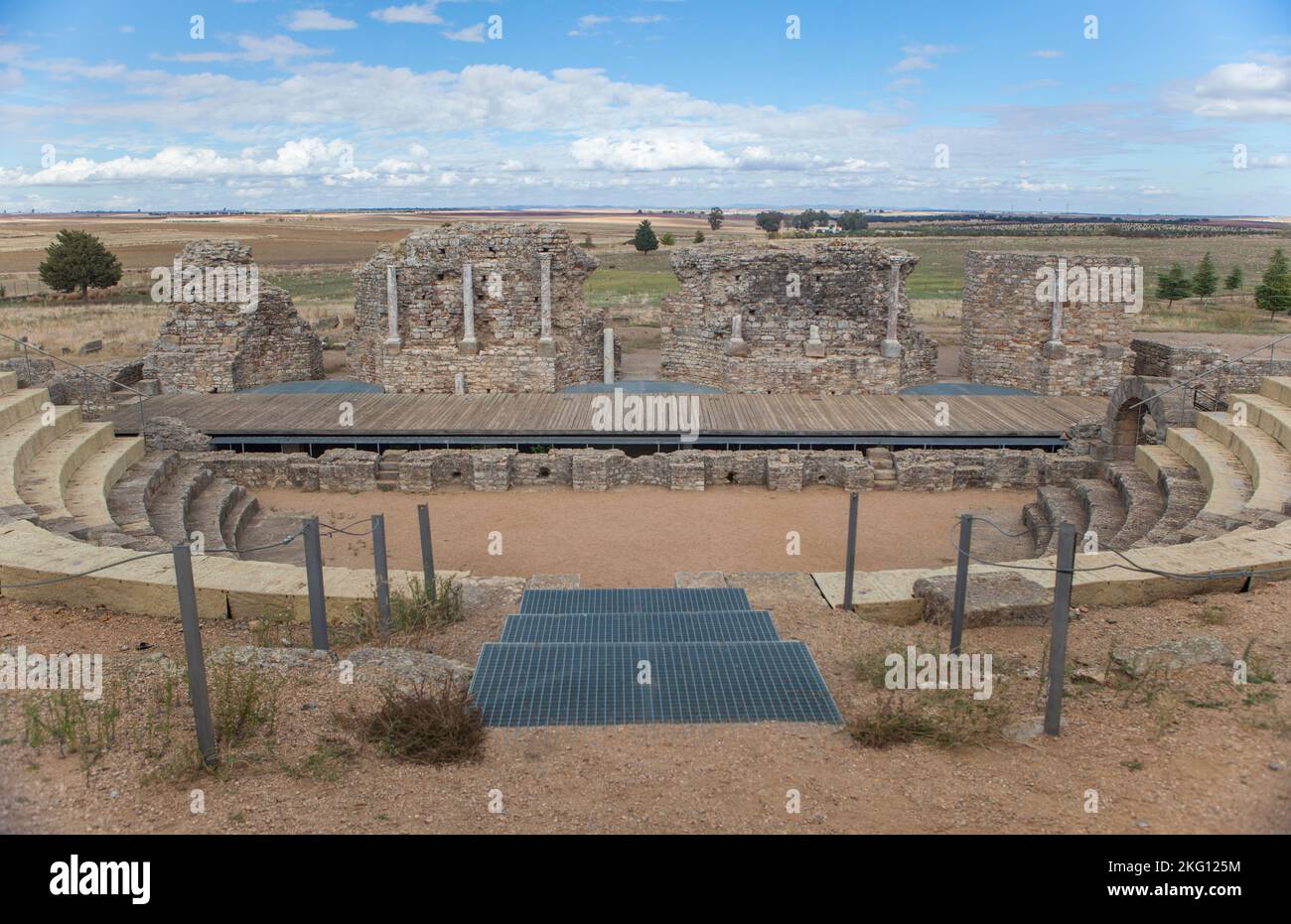 Roman remains of Regina Turdulorum city. Casas de Reina, Badajoz, Spain Stock Photo