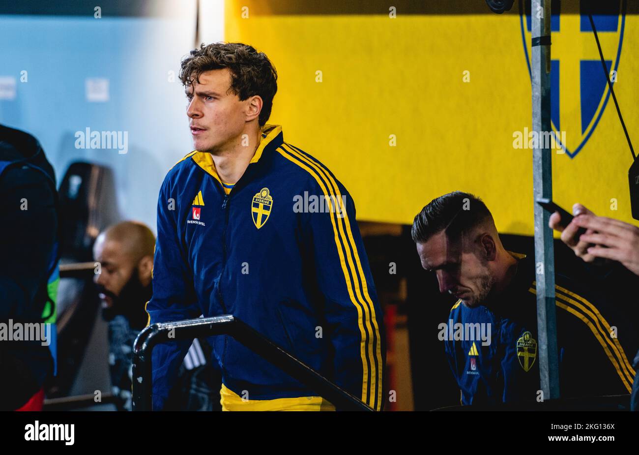 Malmoe, Sweden. 19th, November 2022. Victor Lindelof of Sweden seen during the football friendly between Sweden and Algeria at Eleda Stadion in Malmoe. (Photo credit: Gonzales Photo - Joe Miller). Stock Photo
