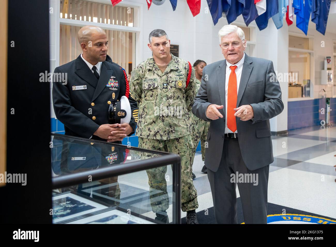 The 8th Master Chief Petty Officer of the Navy, John Hagan, visits