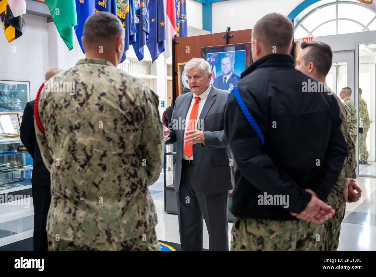 The 8th Master Chief Petty Officer of the Navy, John Hagan, visits