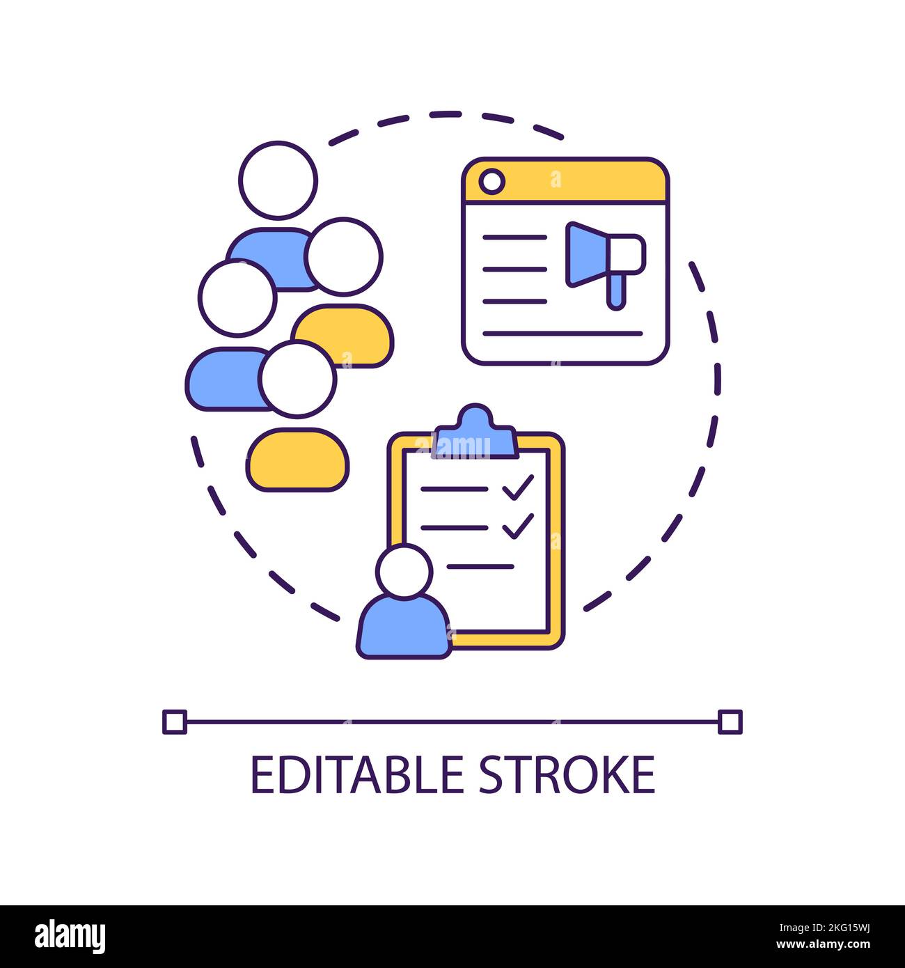 Set up waiting list concept icon Stock Vector Image & Art - Alamy