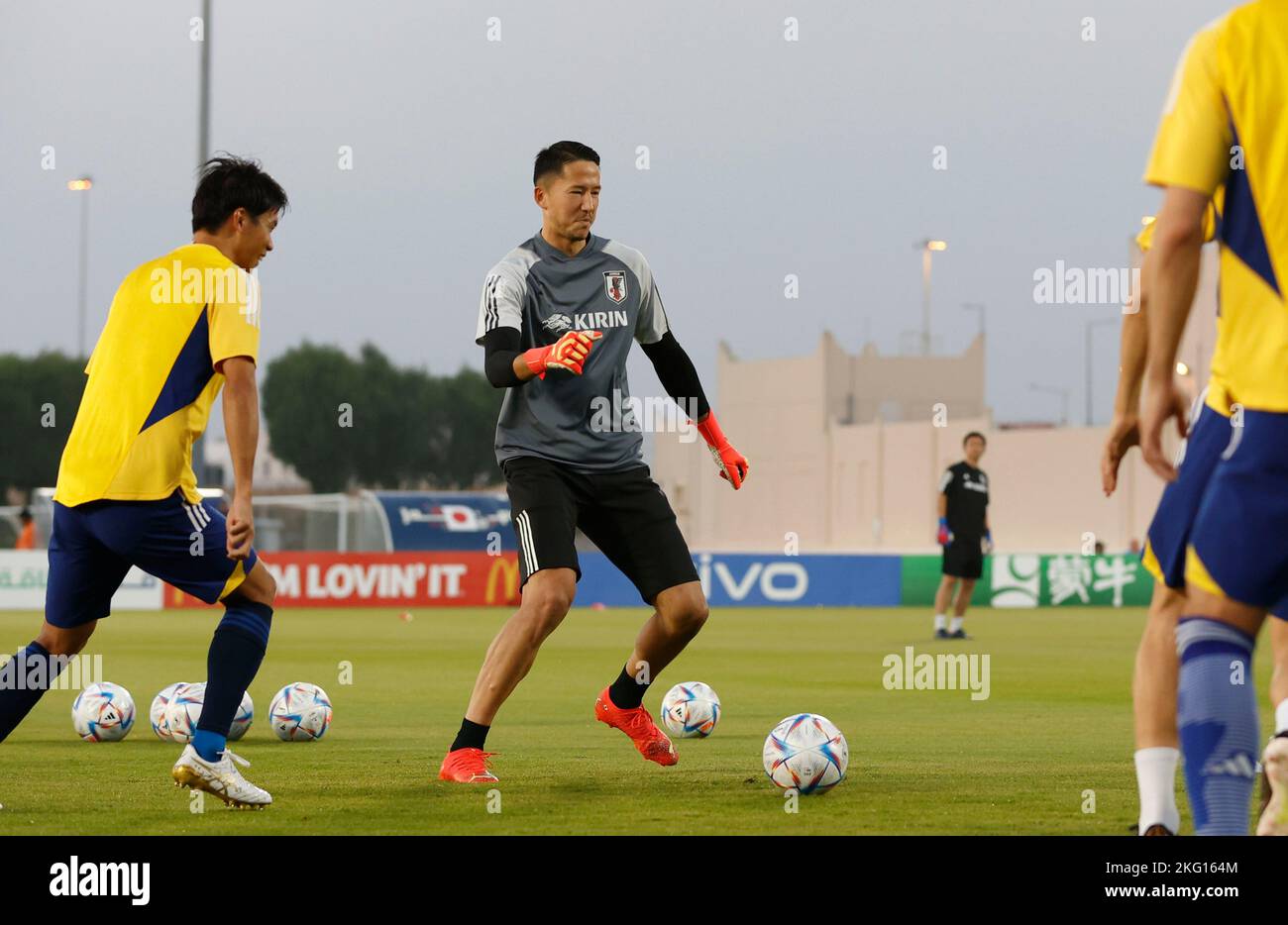 Doha, Qatar. 19th Nov, 2022. Schmidt Daniel (JPN) Football/Soccer : Japan national team training session during the FIFA World Cup Qatar 2022 at Al Sadd SC New Training Facilities in Doha, Qatar . Credit: AFLO/Alamy Live News Stock Photo