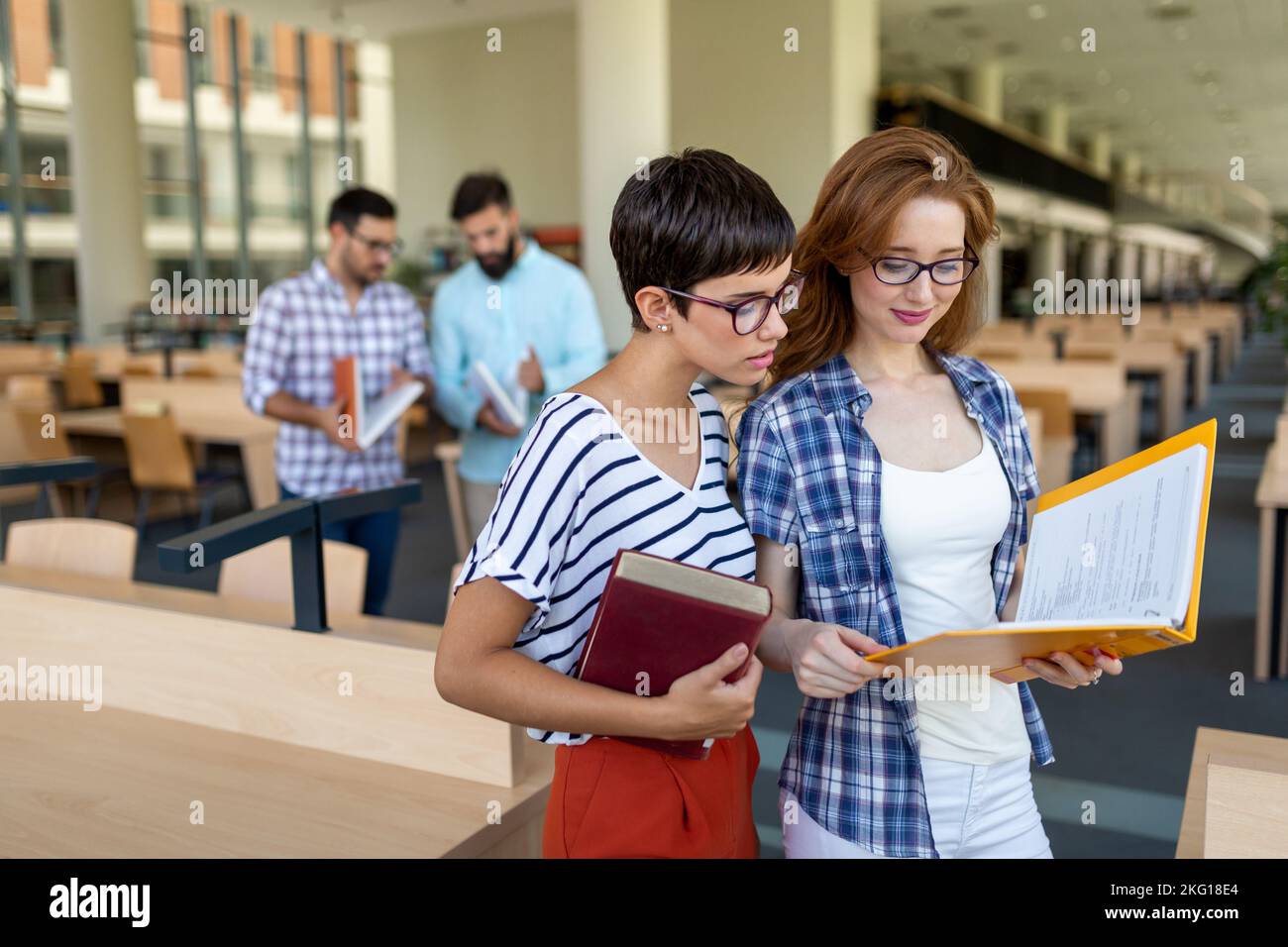 Education friendship people concept. Group of happy students learning ...