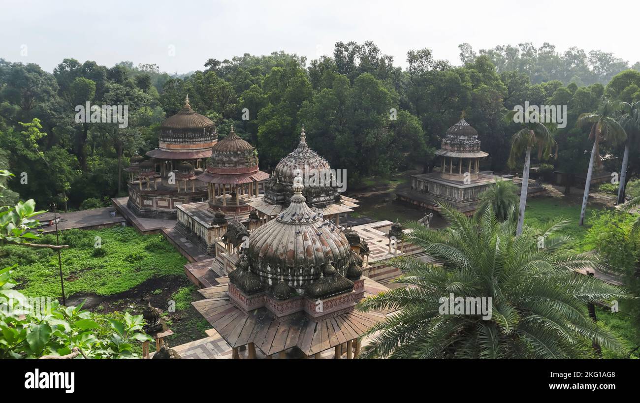 View of Cenotaphs or Chattris in Kesar Bagh, Kota, Rajasthan, India ...