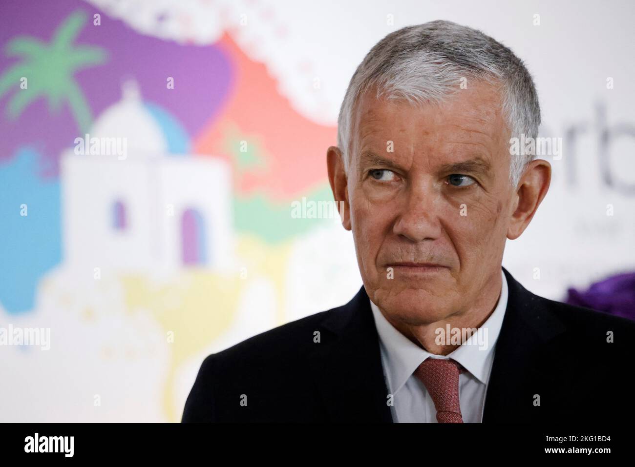 French ambassador to Tunisia, Andre Parant attends the 18th summit of