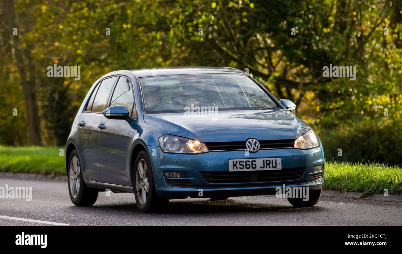 Blue volkswagen golf hi-res stock photography and images - Alamy