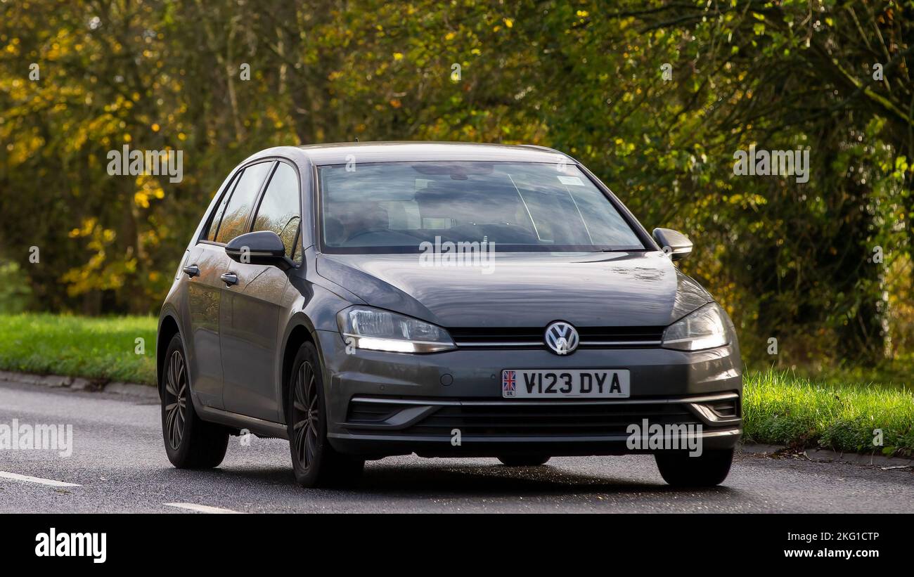 2018 grey Volkswagen Golf car Stock Photo