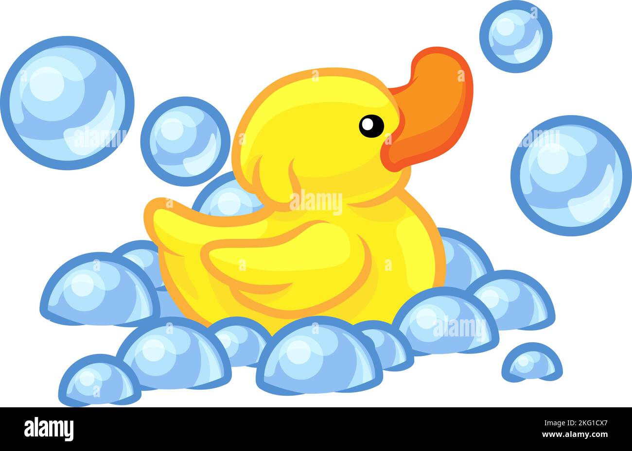 Yellow rubber duck emoji Stock Vector Images Alamy