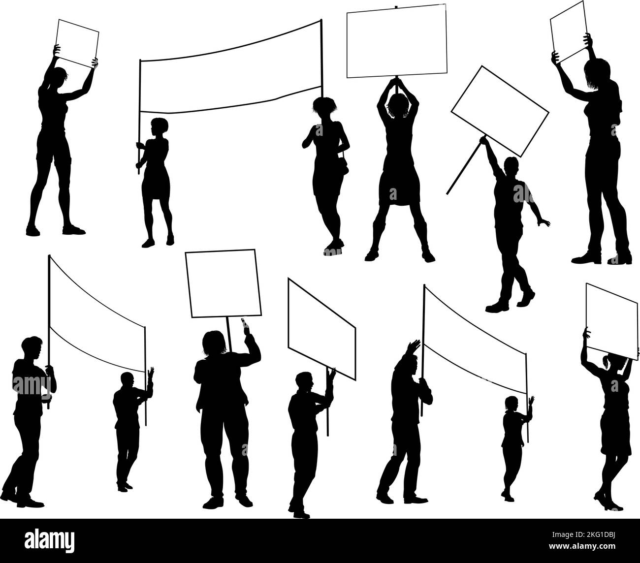 Protest protestors picket Stock Vector Images - Alamy