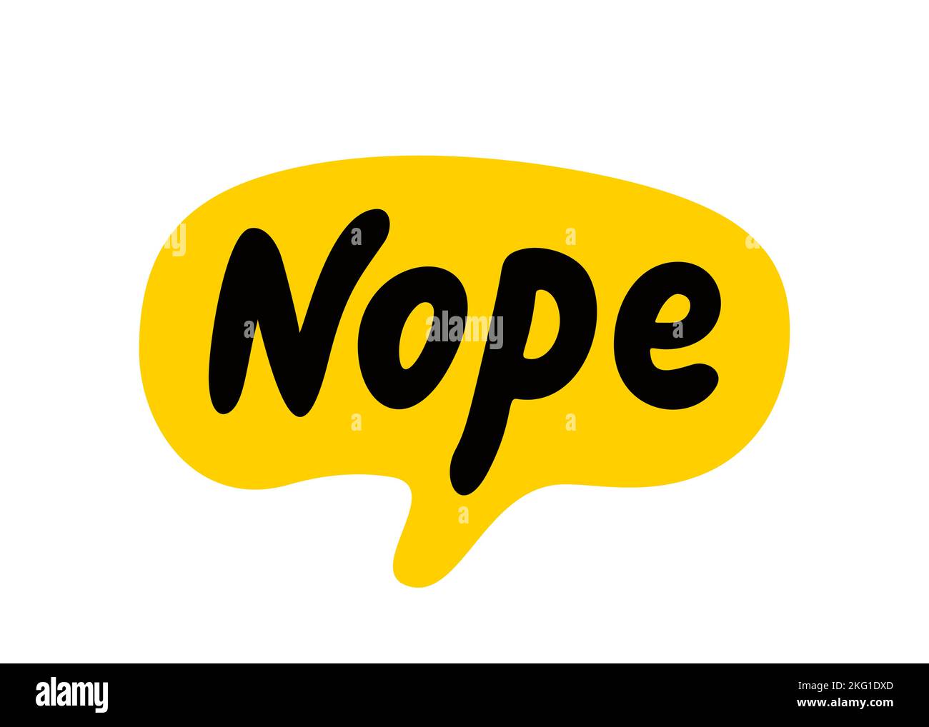 Nope Shape Nah logo design Stock Vector Images - Alamy