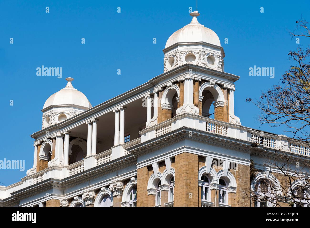 Standard Chartered Bank building, Flora Fountain, Hutatma Chowk, Bombay, Mumbai, Maharashtra, India Stock Photo