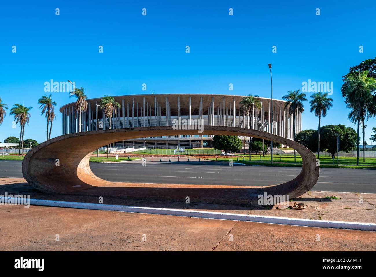 football stadium in the capital city of Brazil, Brasilia Stock Photo