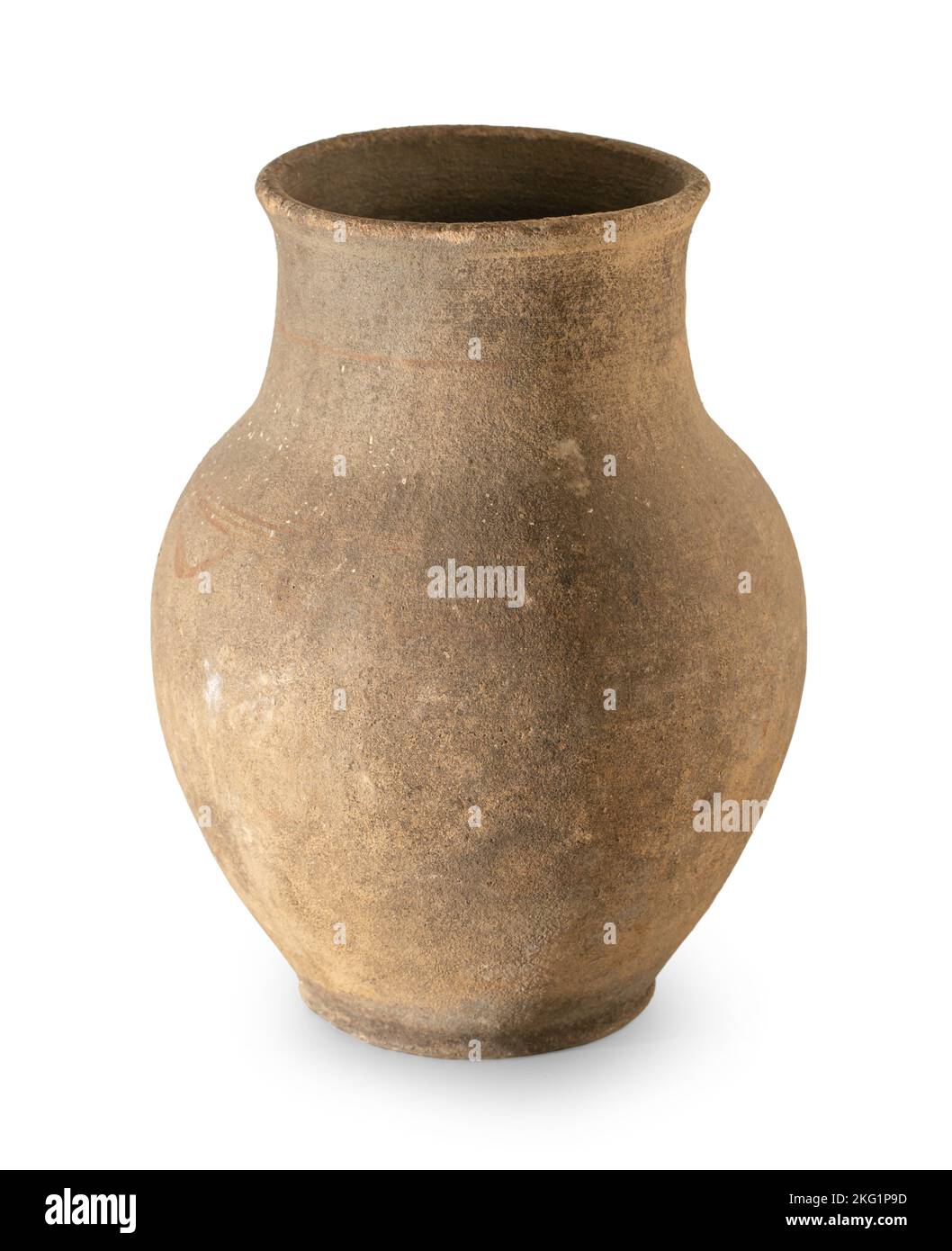 vintage clay pot on white isolated background Stock Photo Alamy