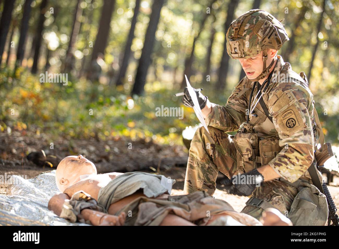 A competitor with the 82nd Airborne Division, documents all treatment