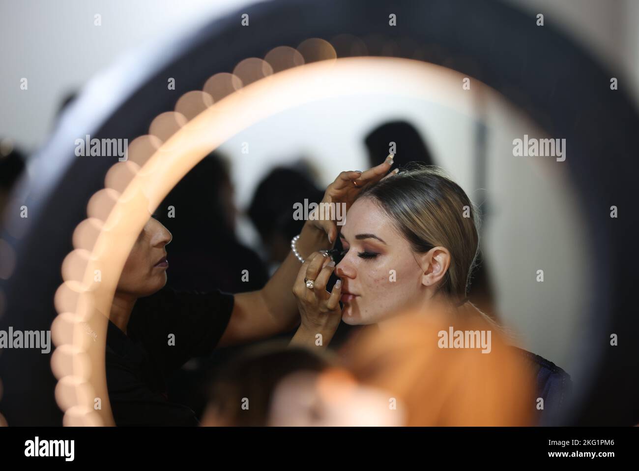 The National Asian Wedding Show 2022, the event held in Hammersmith, West London for the last 18 year's is the largest Asian Wedding show in Europe. Stock Photo